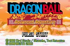 Pantalla inicio Dragon Ball Adventure Advance